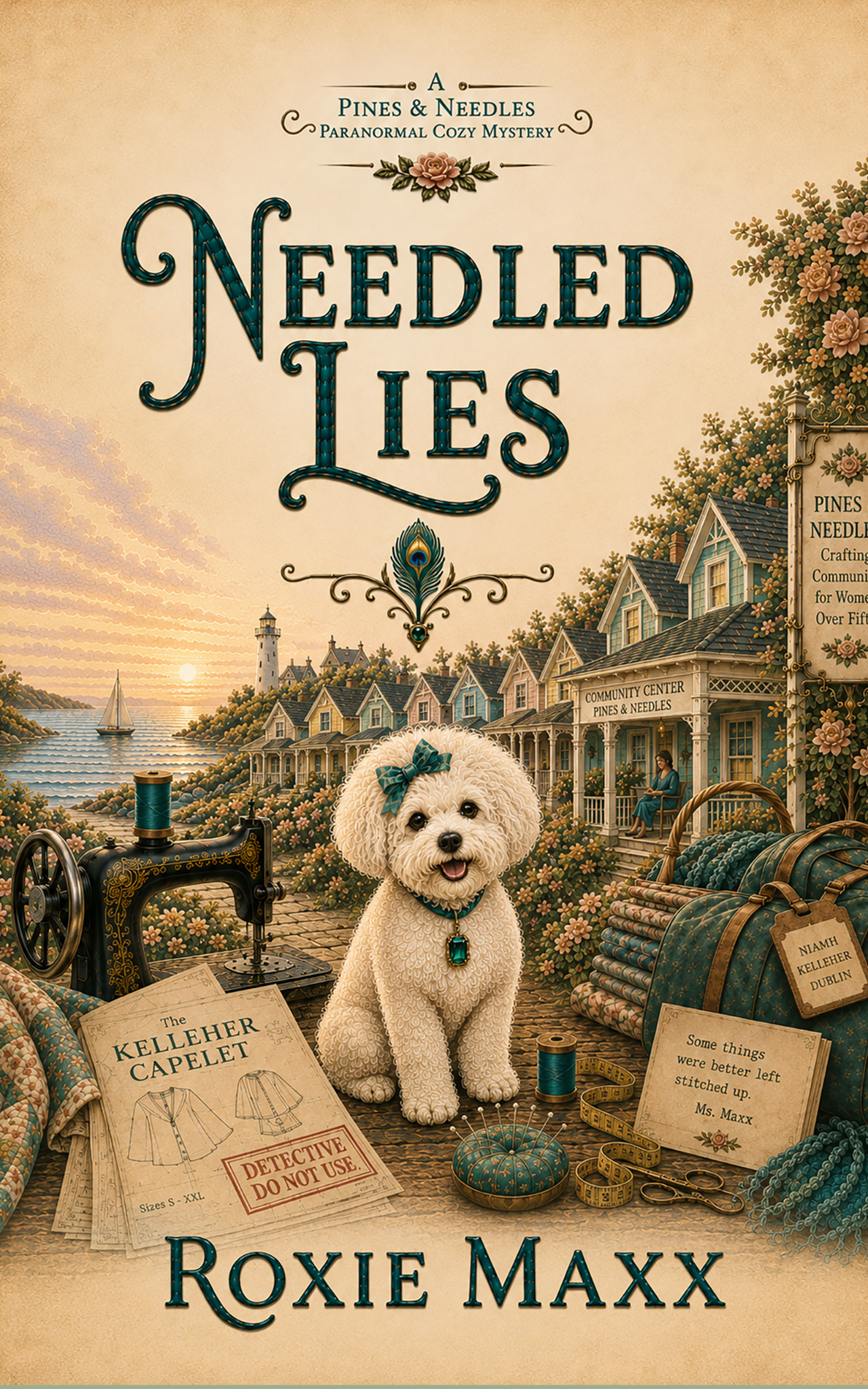 Needled Lies by Roxie Maxx book cover