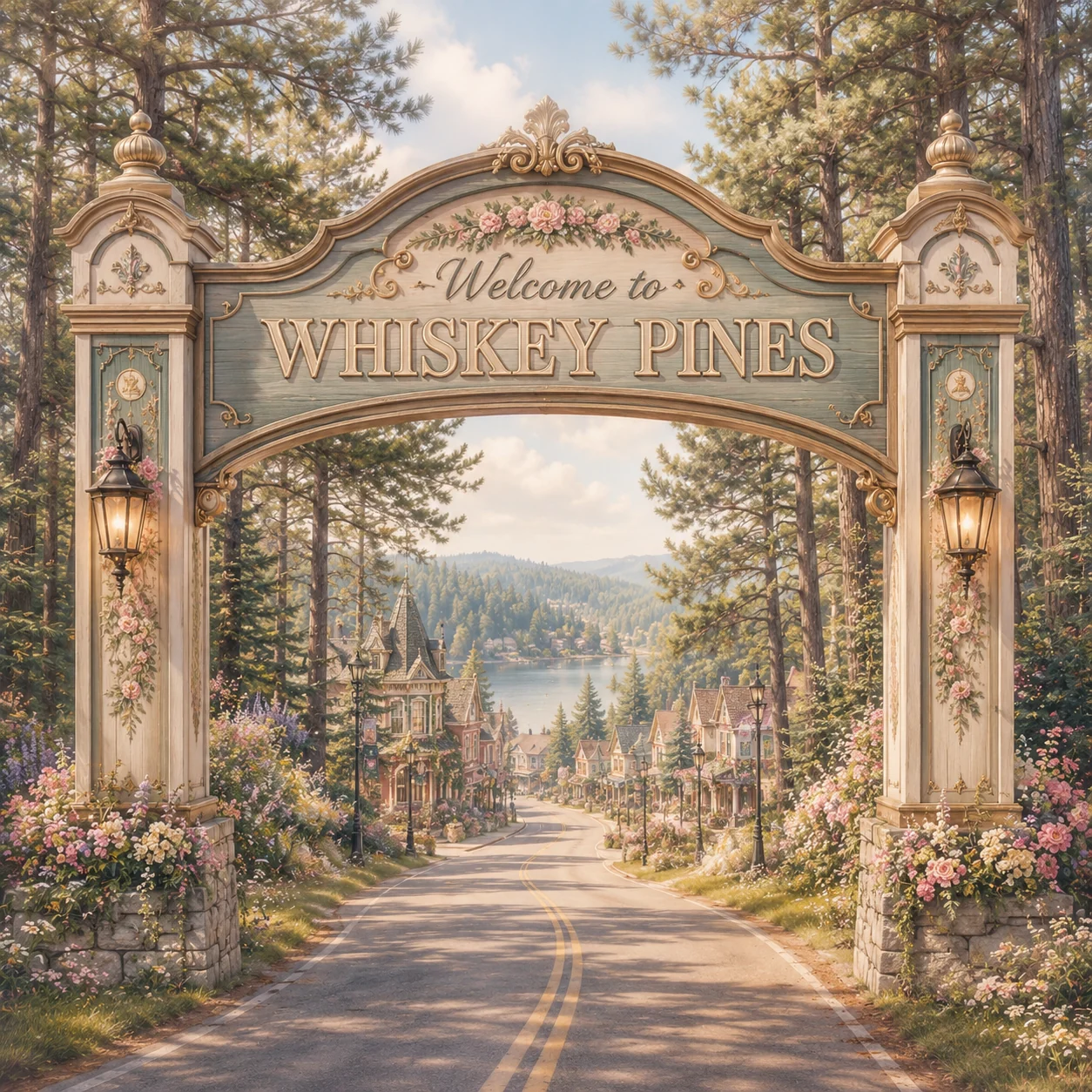 Welcome to Whiskey Pines arch