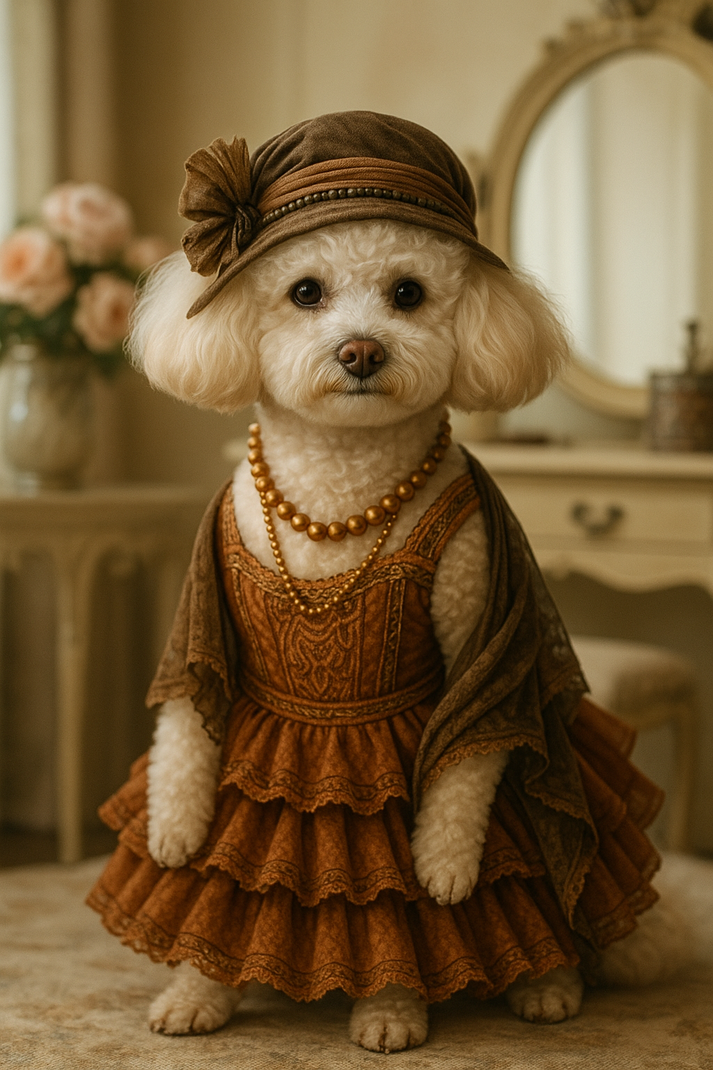 Kenzie in her 1920s attire