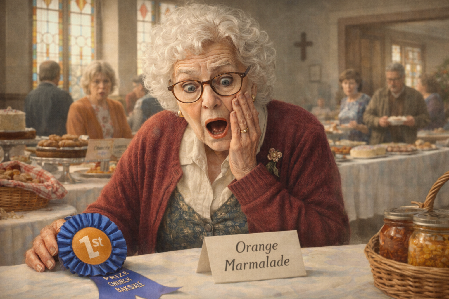 Mabel Hutchins and her marmalade