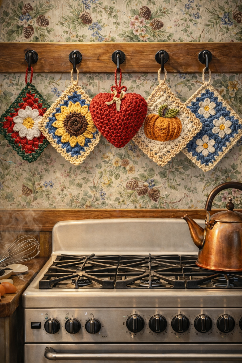 Crocheted potholders