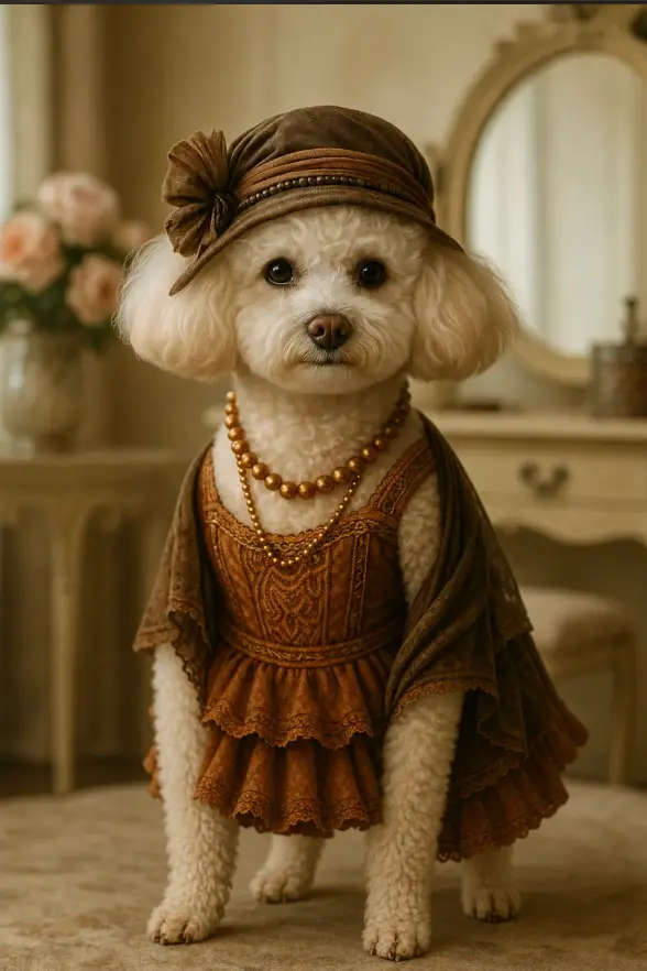 Kenzie in her 1920s attire